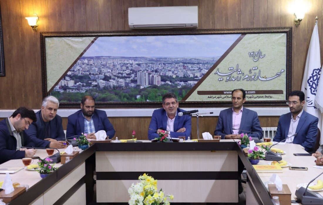 برگزاری اولین جلسه شورای اداری شهرداری مراغه به ریاست سرپرست جدید