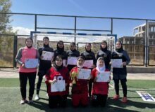 تیم منتخب مینی فوتبال دختران مراغه مقام سوم استان را کسب کرد