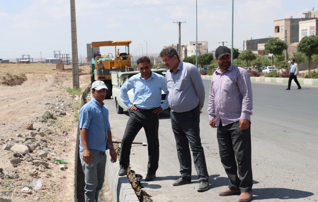 بازدید دکتر مروتی سرپرست شهرداری مراغه از پروژه خیابان ۵۵ متری پروفسور قنادی